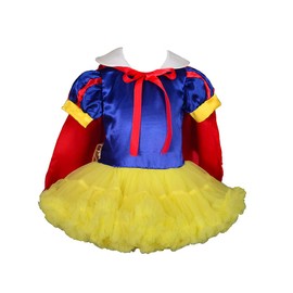 Lito Angels Princess Snow White Costume Dress for Baby Girls Ballet Tutu Skirt Fancy Dress with Cape Size 9-12 Months 80