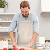 Bronta Mill Plain Unisex Chef Work DIY Apron with Twin