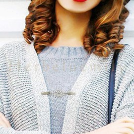 Havelmy Cardigan Clip, Shawl Clip, Sweater Clip, Set of 2, Silver