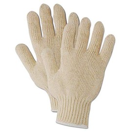 MAGID Knit Master 93COT 7-Gauge Knit Gloves, 12 Pack, Size Large for Men, Industrial Gloves, Workwear, Neutral Color