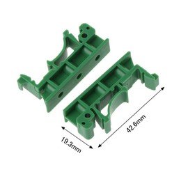 PENGLIN 10 Sets PCB Circuit Board Brackets for DIN C45 Rail Mounting PCB DIN Rail Mounting Bracket Carrier Clip Hardware for 35mm DIN Rail