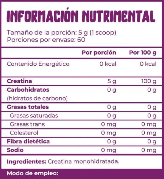 E-COMMERCE ZONE Munchies Lab Creatina Sabor Naural 300gr.