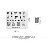 KADS Nail Stamping Plate Tree Nature Template Image Design Plates