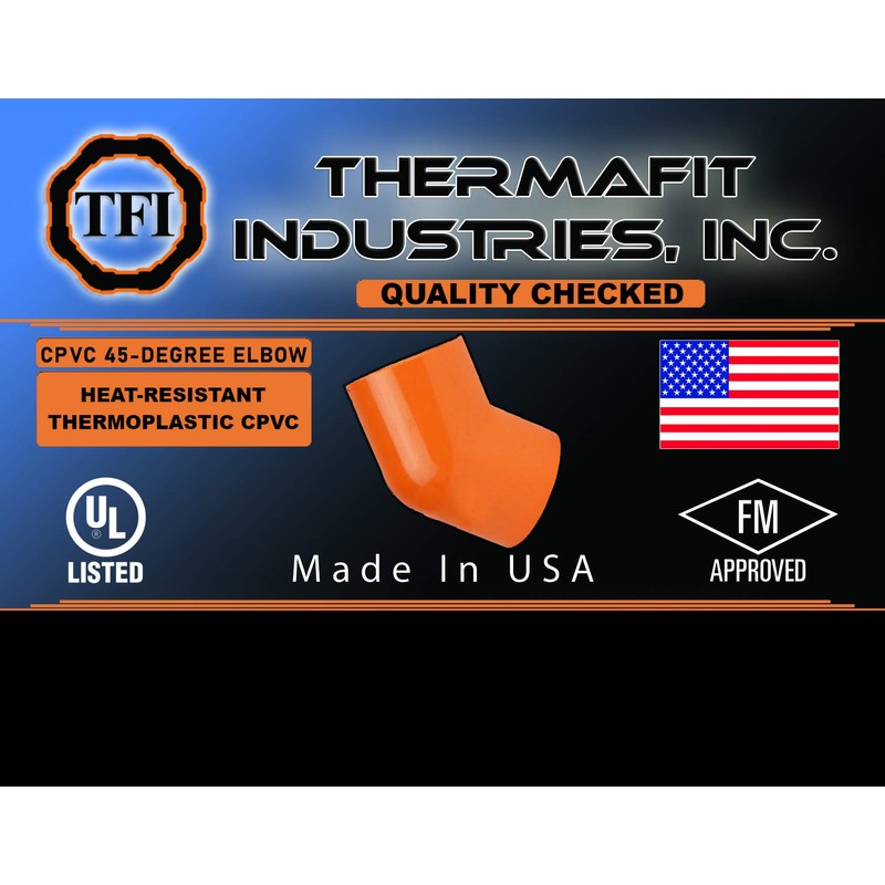 TFI CPVC 45-Degree Slip x Slip Elbow (1, 3/4'')