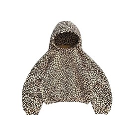 Generic Leopard/Cheetah Print Animal Print (Leopard & Cheetah) Women's Casual Long Sleeve Loose Fit Winter Hoodie, Medium, Regular, Standard Hoodie with Kangaroo Pocket