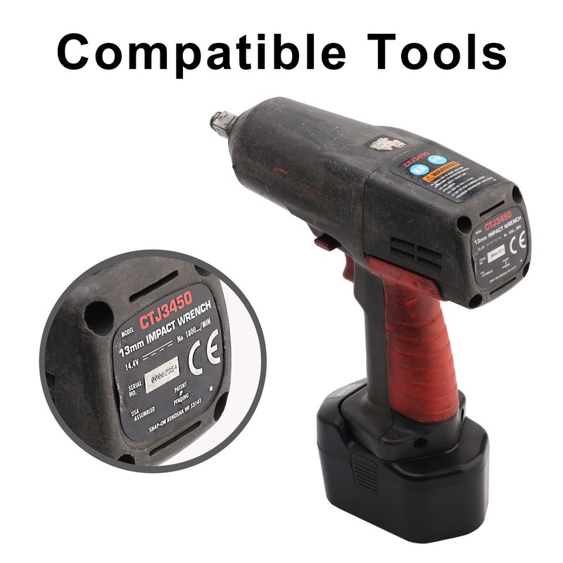 Tnvodejo 3000mAh Battery Pack for SNAP ON 14.4V 3.0Ah Ni-MH