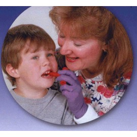 CHEWY TUBES Special Needs Teething Sensory Oral Motor Chewing Skills Jaw Rehab - Red, Medium Stem 12mm