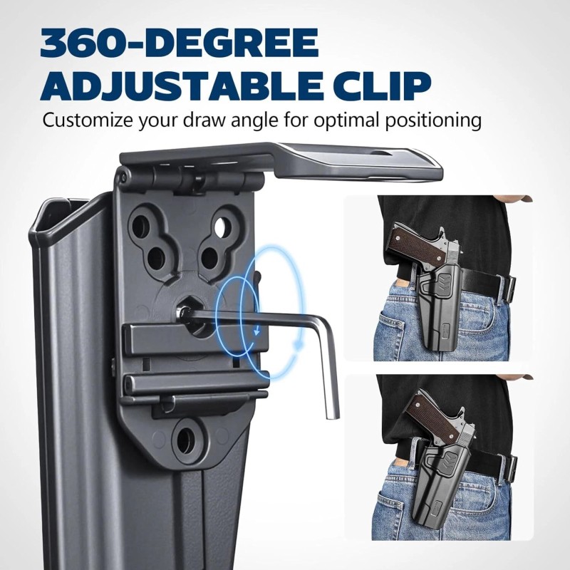 GUN & FLOWER OWB Holster Fits 1911 5'' No Rail