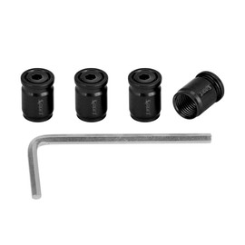 Motoforti Tire Valve Stem Caps Tyre Valve Dust Covers 8x13mm Dustproof Brass Black 1 Set