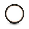 Midnight Rose Collection Tungsten Wedding Band Ring 8mm for Men