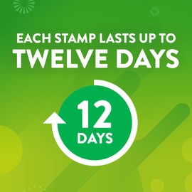 Scrubbing Bubbles Fresh Gel Toilet Bowl Cleaning Stamps, Helps Keep Toilet Clean and Helps Prevent Limescale & Rings, Rainshower Scent,  Dispenser with  Fresh Gel Stamps