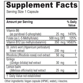 Vitanica Uplift, Mood and Emotional Support, Vegan, 60 Capsules
