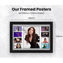 Olivia Rodrigo Signed Poster Print - Limited Edition Autograph Fan Gift – Collectible Memorabilia Merchandise (Framed A4 (30x21cm))