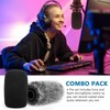 Pop Filter for Hyperx Quadcast s, Mic Foam Cover+Furry Wind