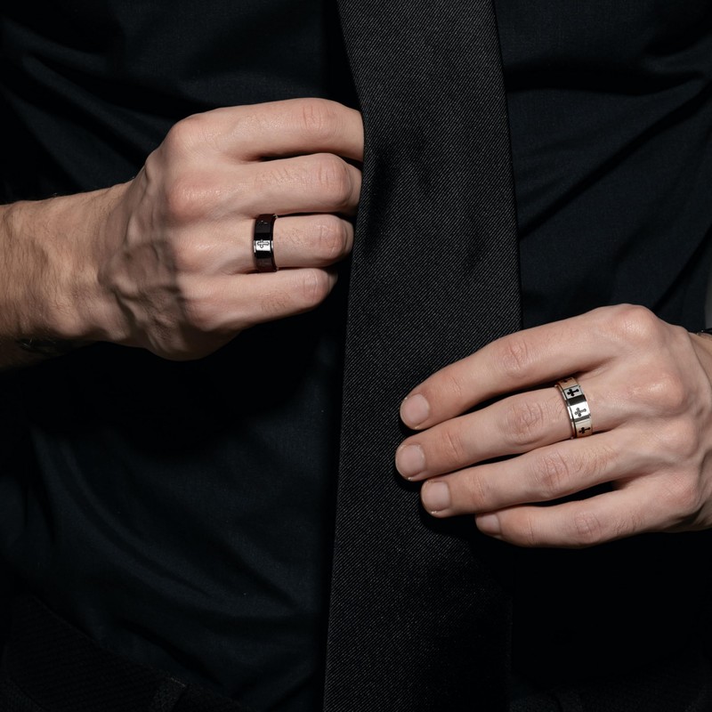 Candyfancy Anxiety Cross Spinner Rings Fidget Rings for Women &