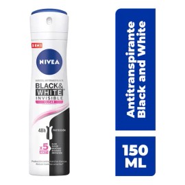Desodorante en aerosol Nivea Black & White Invisible Clear