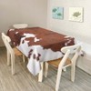 Walmsco Tablecloth Brown Cow Pattern Decor For Dining Room Kitchen