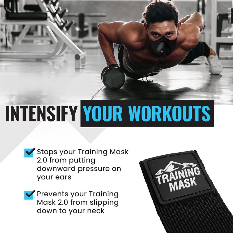 Training Mask Elevation Training Mask 2.0 Head Strap Only (Black)