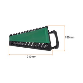 sourcing map Wrench Organizer Rack 12 Slots 8.3" x 5.9" ABS Plastic Tool Holder with Handle for Carrying