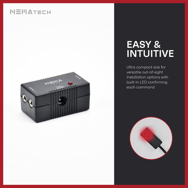 NemaTech Premium Remote Control IR Repeater/Extender (2 Port - Dual