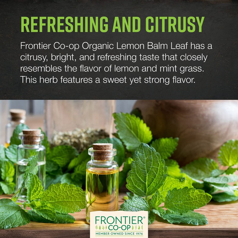 Frontier Co-op Organic Cut and Sifted Lemon Balm Leaf, 1lb