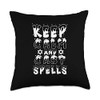 Keep Calm And Cast Spells - Funny Witch Wiccan Throw
