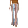 WSPLYSPJY Women's Print Stretch Bell Bottom Flare Palazzo Pants Trousers
