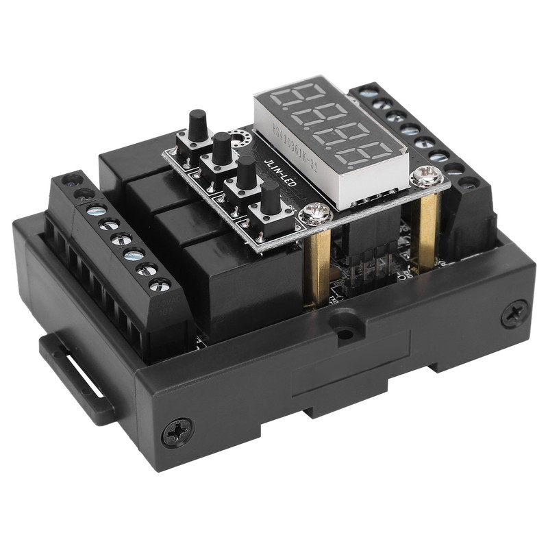 PLC Industrial Control Board Relay Digital Tube Integrated with Shell