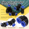 Wokape 40Pcs Push to Connect Fittings Pneumatic Fittings Kit 4