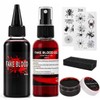 Newthinking Fake Blood Set, 3PCS Washable Realistic Blood Body Makeup