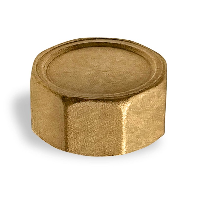 Pipe Fitting Cap 1" Female Brass Pipe Cap NPT