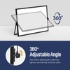 Loukin 17"x12" Dry Erase Calendar,Magnetic Desktop Whiteboard with Stand, Reusable