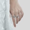 QYnaturals Women's Ring, Women's Ring Set, Adjustable Size, Copper, Zirconia,