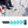 Zunate Ice Auger for Fishing - 6-inch 2-Blade Drill with