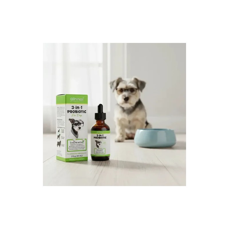 Probióticos Para Perros 100% Natural 3 En 1 Apoyo Digestivo