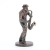 Veronese Design 7 1/4" Jazz Band Saxophonist Resin Figurine Bronze