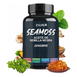 Esunm Vitaminas En Cápsulas Aceite De Semilla Negra Jengibre                                                                                          