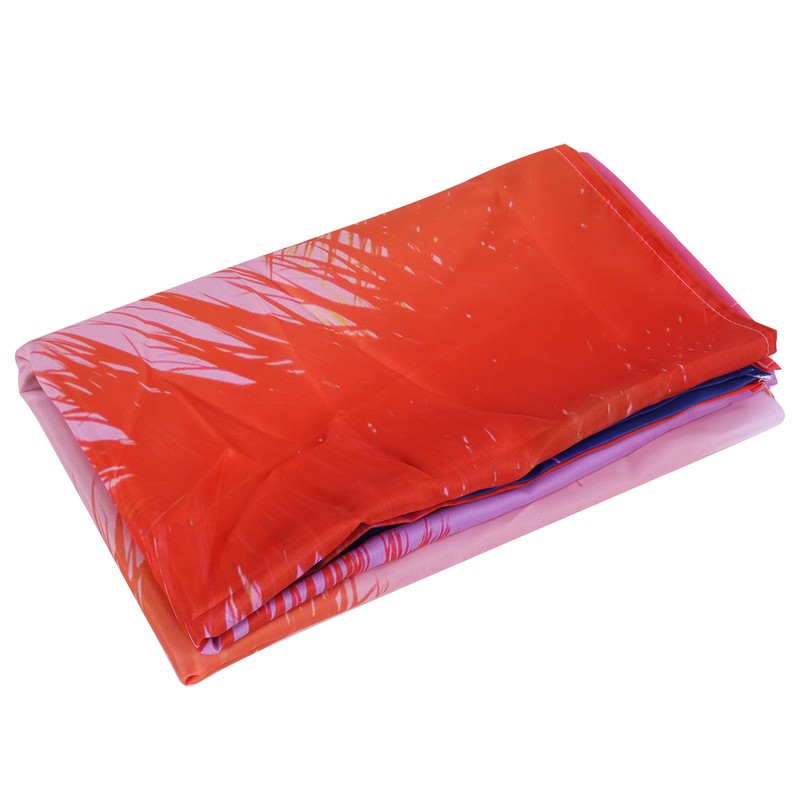 Shower Curtain Waterproof Thick Polyester PunchFree Curtain with Hook for