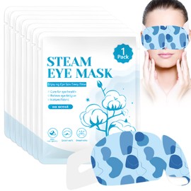 22 Packs Self Heated Eye Mask, Soothing Steam Eye Mask for Dry Eyes, Self-Heating Warm Spa Mask for Relaxation, Disposable Moist Hot Eye Patch Sleep Gift for Dark Circles & Puffy Eyes (Unscented)