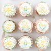 Gyufise 48Pcs Edible Baptism Cupcake Toppers Wafer Paper God Bless