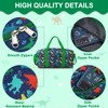 Dinosaur Duffel Bag,RAVUO Water Resistant Kids Overnight Sports Bag Weekender