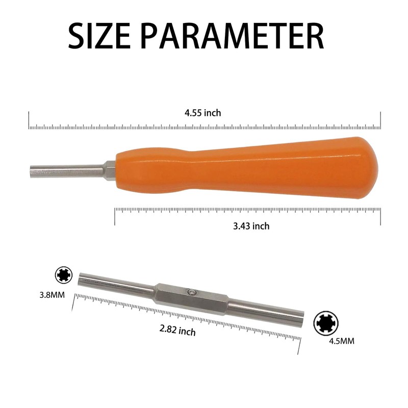 Gamebit Security Screwdriver, 4.5mm 3.8mm Gamebit Screwdriver Bit Set For