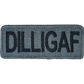 DILLIGAF DO I LOOK LIKE I GIVE A F MILITARY ARMY TACTICAL ACU DARK HOOK PATCH