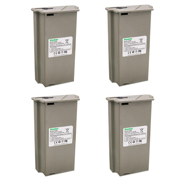 Kastar 4-Pack Lithium Rechargeable Battery Pack Replacement for Tactacm Hunting