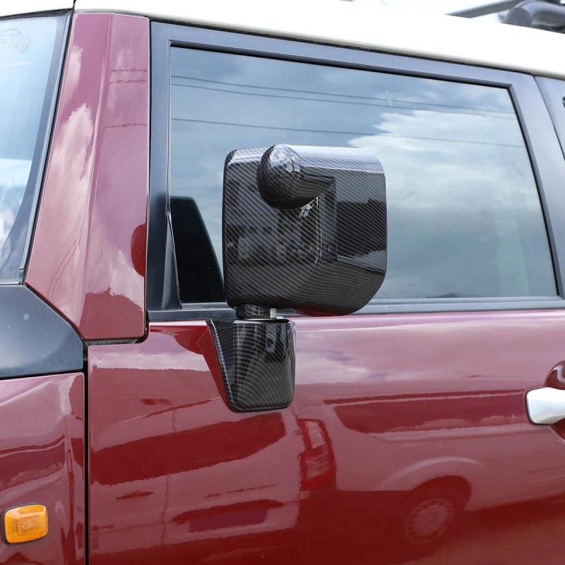 momocar Carbon Fiber Car Side Rearview Mirror Cover Trim Fit