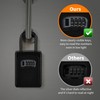 Portable Key Lock Box, Upgrade Clearly Visible Numbers, Lock Box