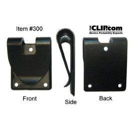 Heavy-Duty Fixed Belt Clip (#300) - Plastic Clip with Adhesive