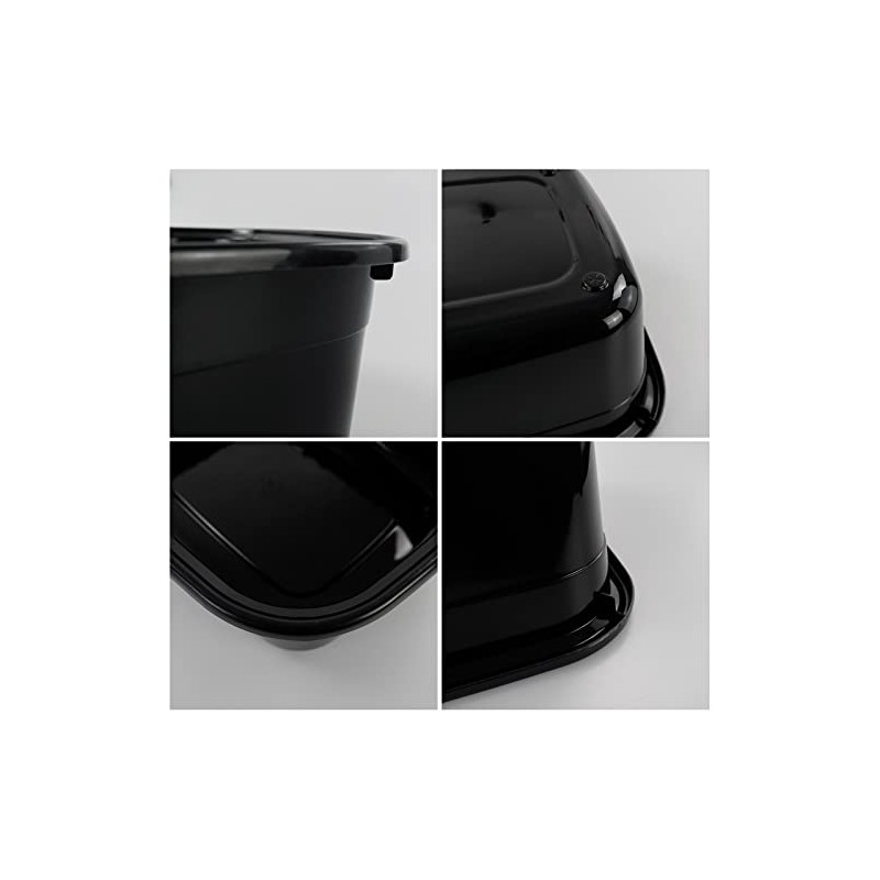Morcte Sartén rectangular de plástico de 12 cuartos de galón,