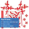 Baker Ross FX983 England Flag Windmill Kits - Pack of