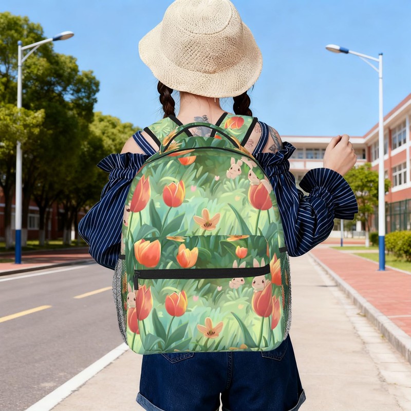 TRYYN Cute Monkey and Banana Casual Backpack, Lightweight Laptop Bag